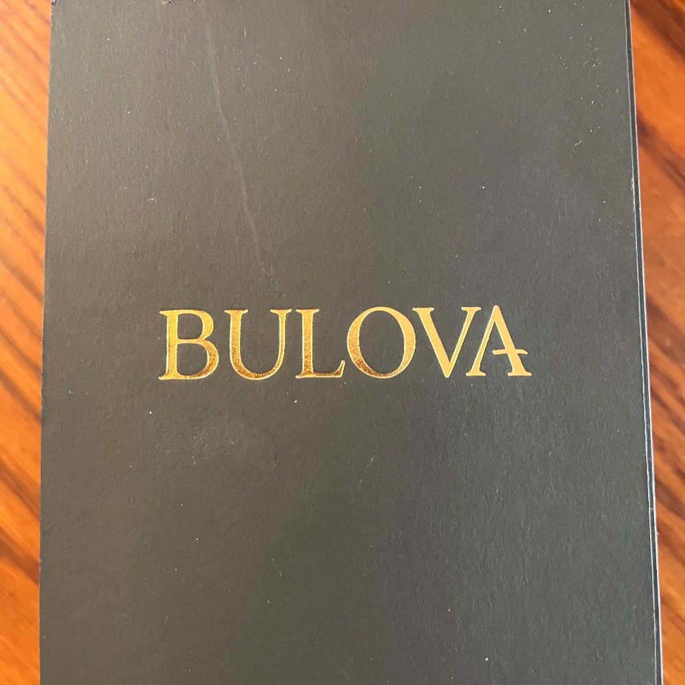 Men’s Bulova Classic Watch with Rectangular Blue Dial